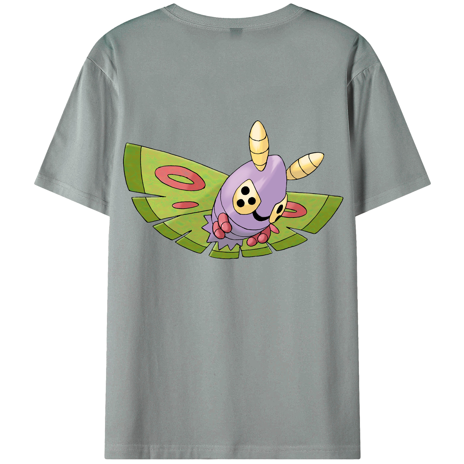 （画像用） ポケットモンスター Pokémon 綿100％ メンズ半袖Tシャツ（バックプリント） 通気性